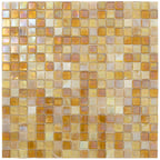 Mixed Glistening Gold Glass Tile
