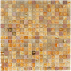 Mixed Glistening Gold Glass Tile | Tile Club