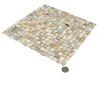 Amber Sedimentary Squares Glass Tile | Tile Club