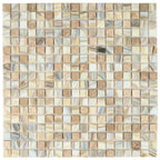 Amber Sedimentary Squares Glass Tile | Tile Club