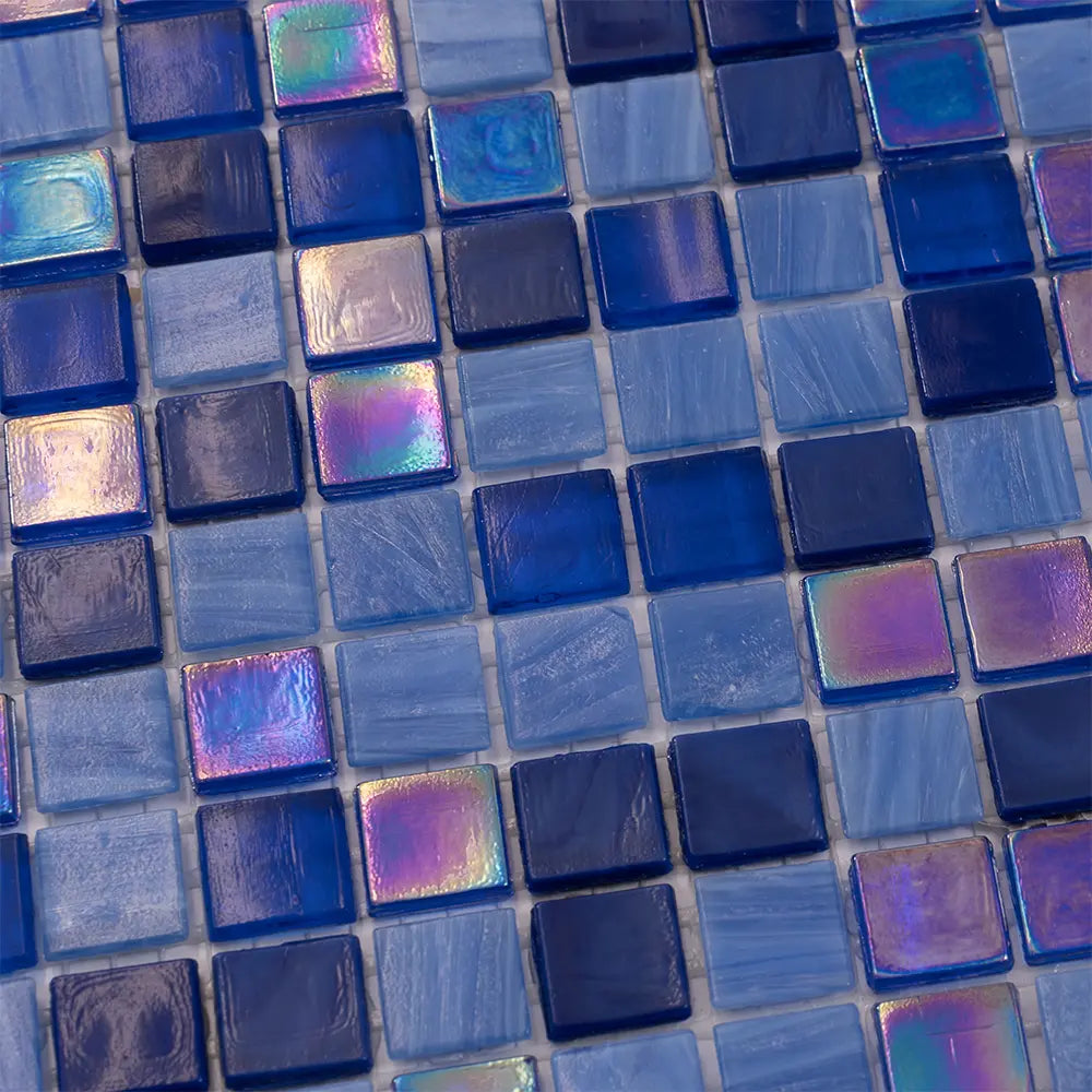 Underwater Oasis Mixed Squares Glass Tile | Tile Club