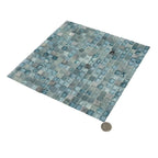 Sheer Azul Blue Mixed Squares Glass Tile | Tile Club