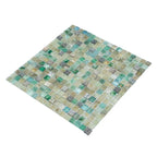 Cherry Sunset Mixed Squares Glass Tile | Tile Club