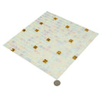 Pearl & Gold Mixed Squares Glass Tile | Tile Club