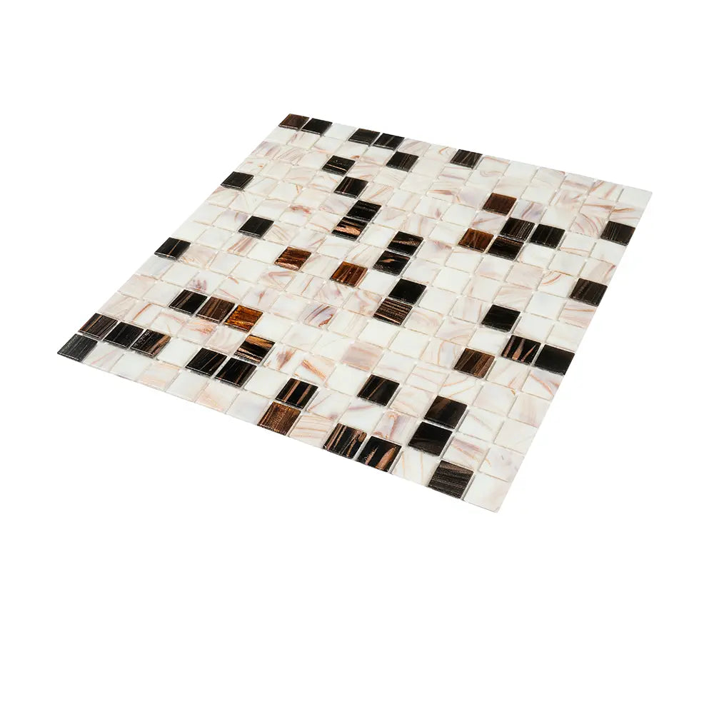 Tiger's Eye Mixed Squares Glass Tile | Tile Club