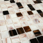 Tiger's Eye Mixed Squares Glass Tile | Tile Club