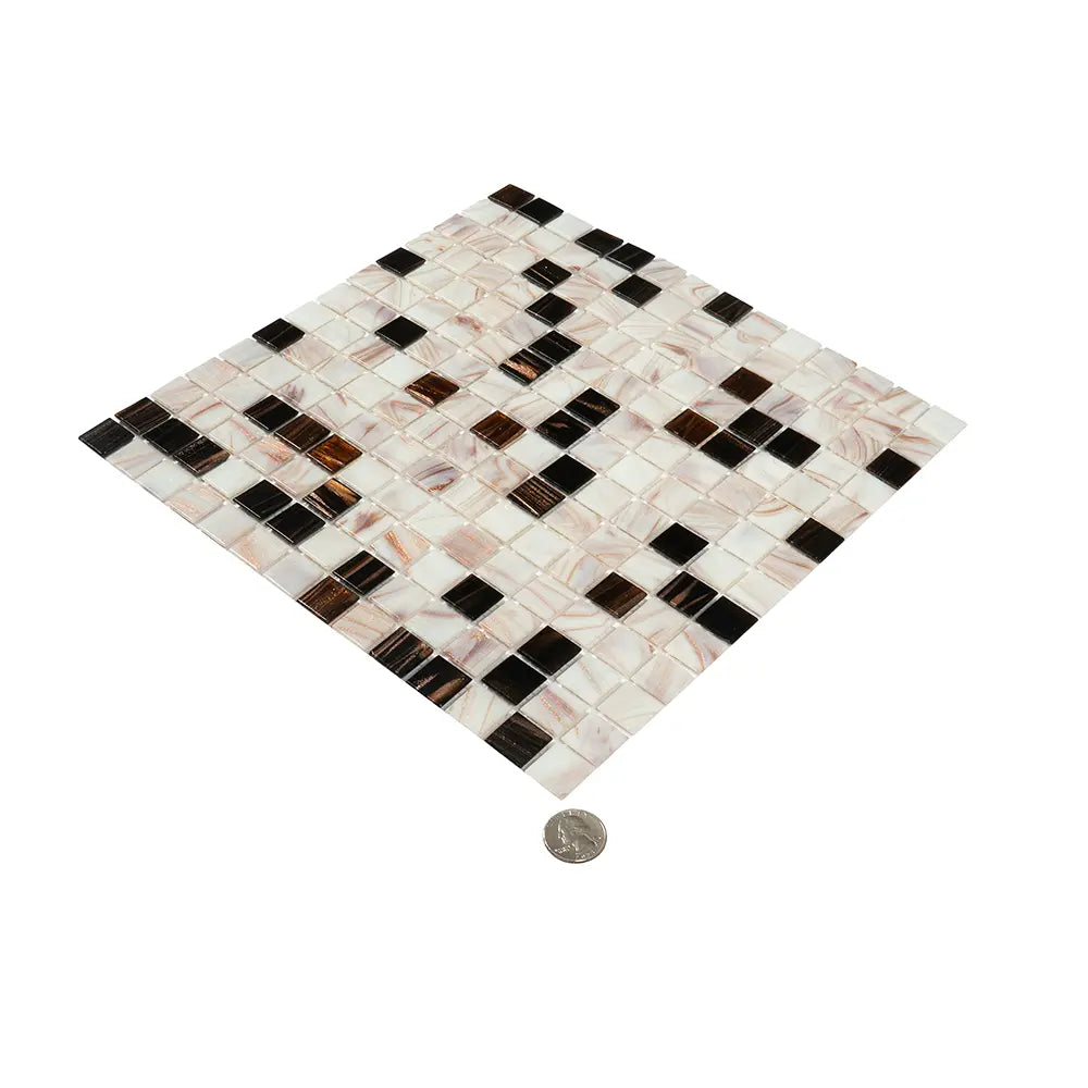 Tiger's Eye Mixed Squares Glass Tile | Tile Club