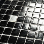 Night Sky Black & White Mixed Glass Tile | Tile Club