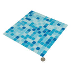 Blue Waves Mixed Squares Glass Tile | Tile Club