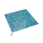 Blue Sky Mixed Squares Glass Tile | Tile Club