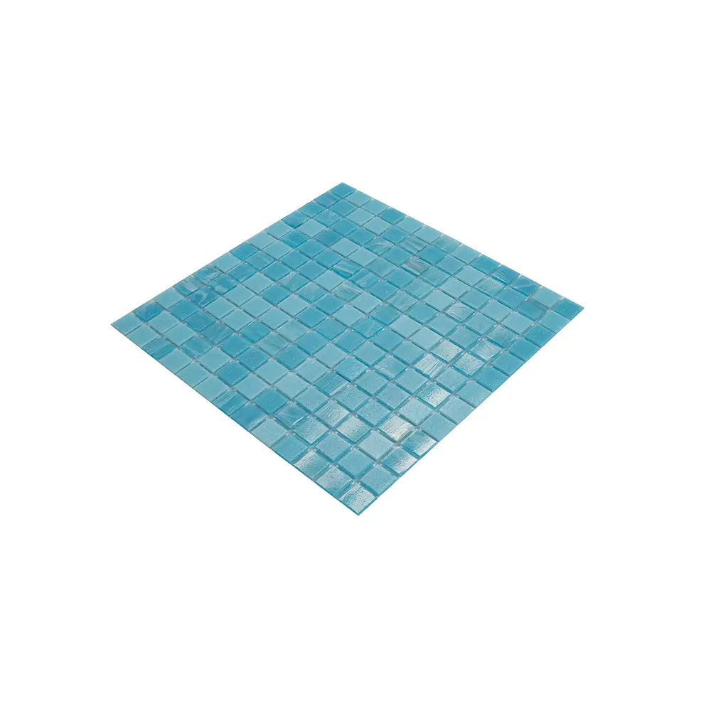 Blue Sky Mixed Squares Glass Tile | Tile Club