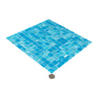 Aquarium Blue Mixed Squares Glass Tile | Tile Club