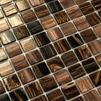 Golden Chariot Mixed Squares Glass Tile | Tile Club