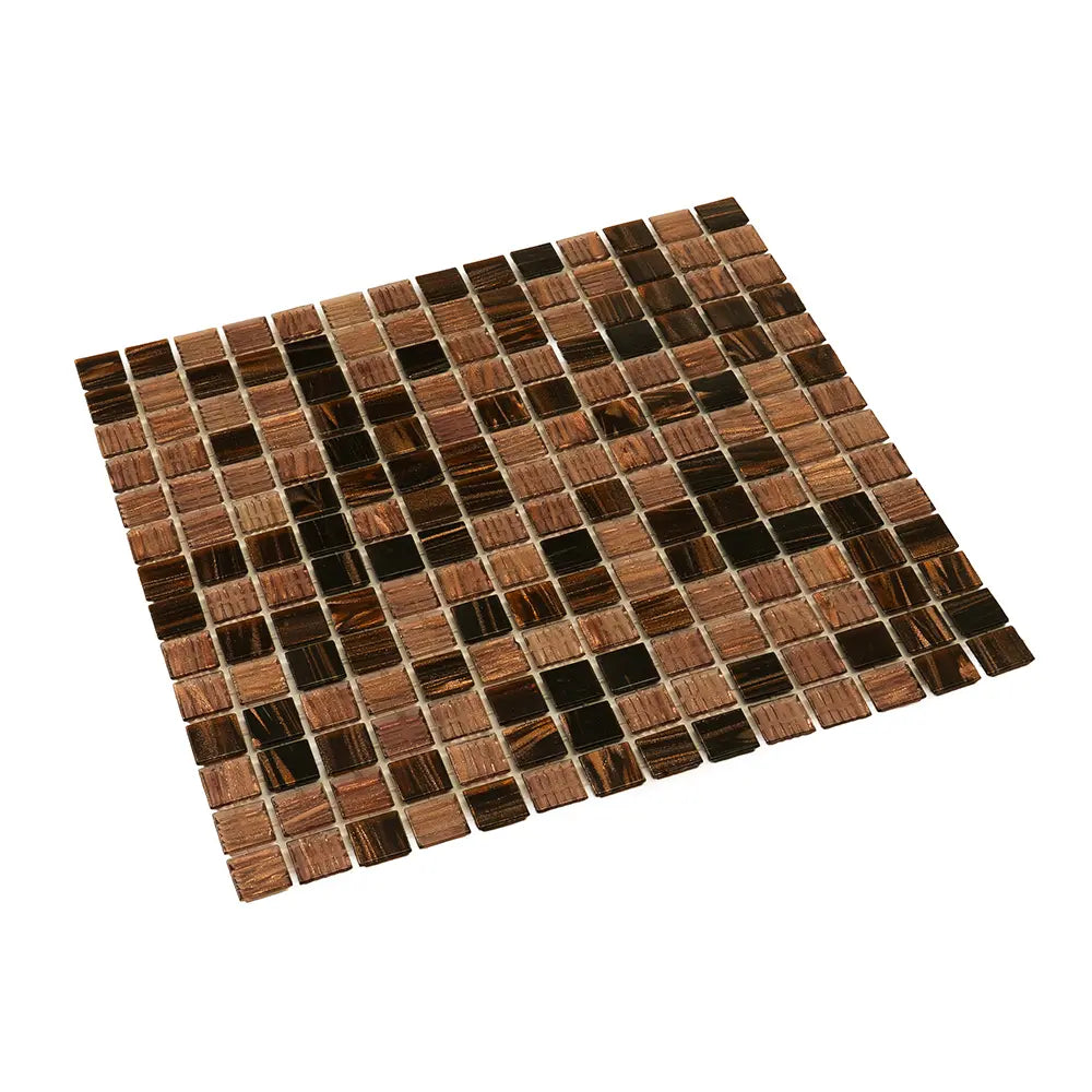 Golden Chariot Mixed Squares Glass Tile | Tile Club