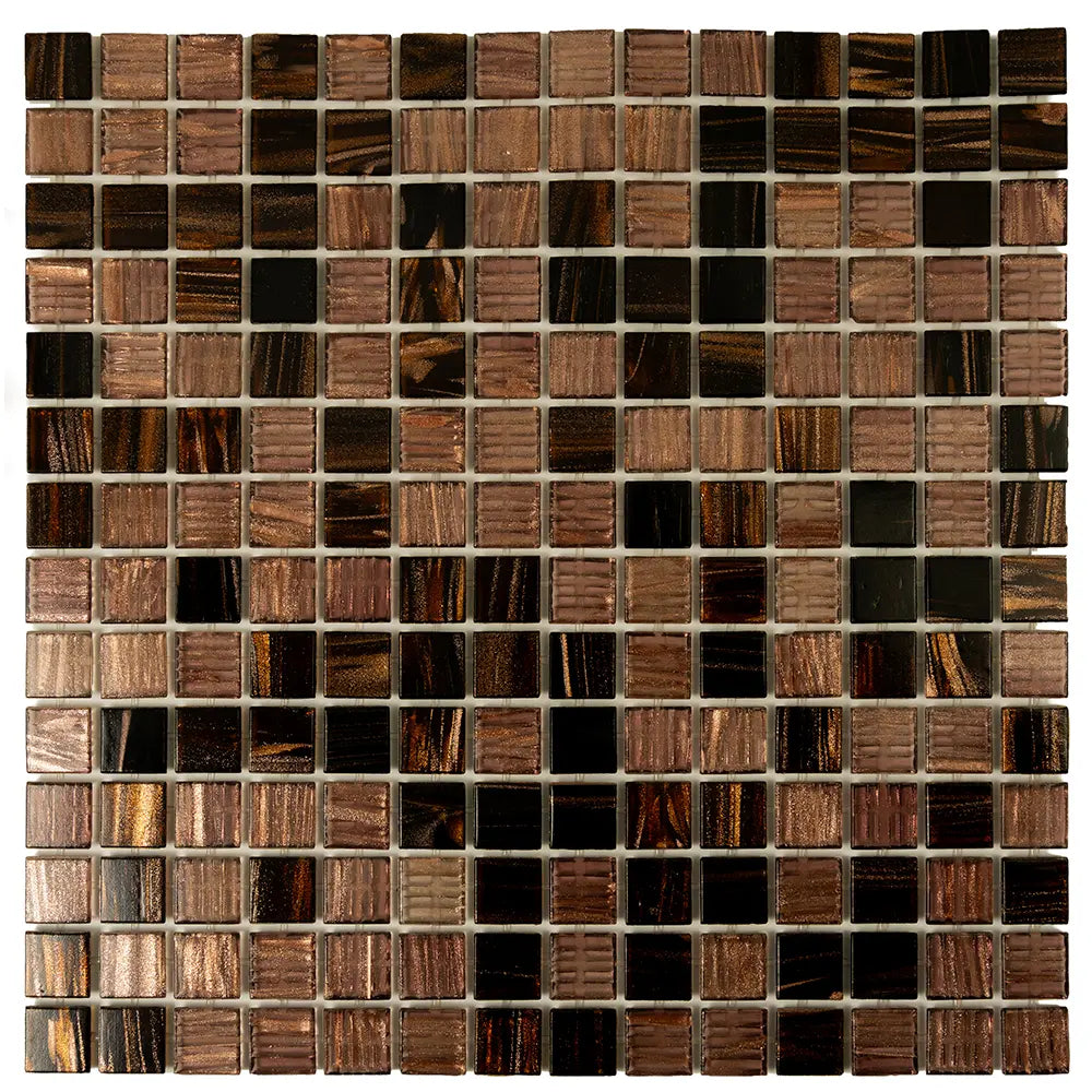 Golden Chariot Mixed Squares Glass Tile | Tile Club