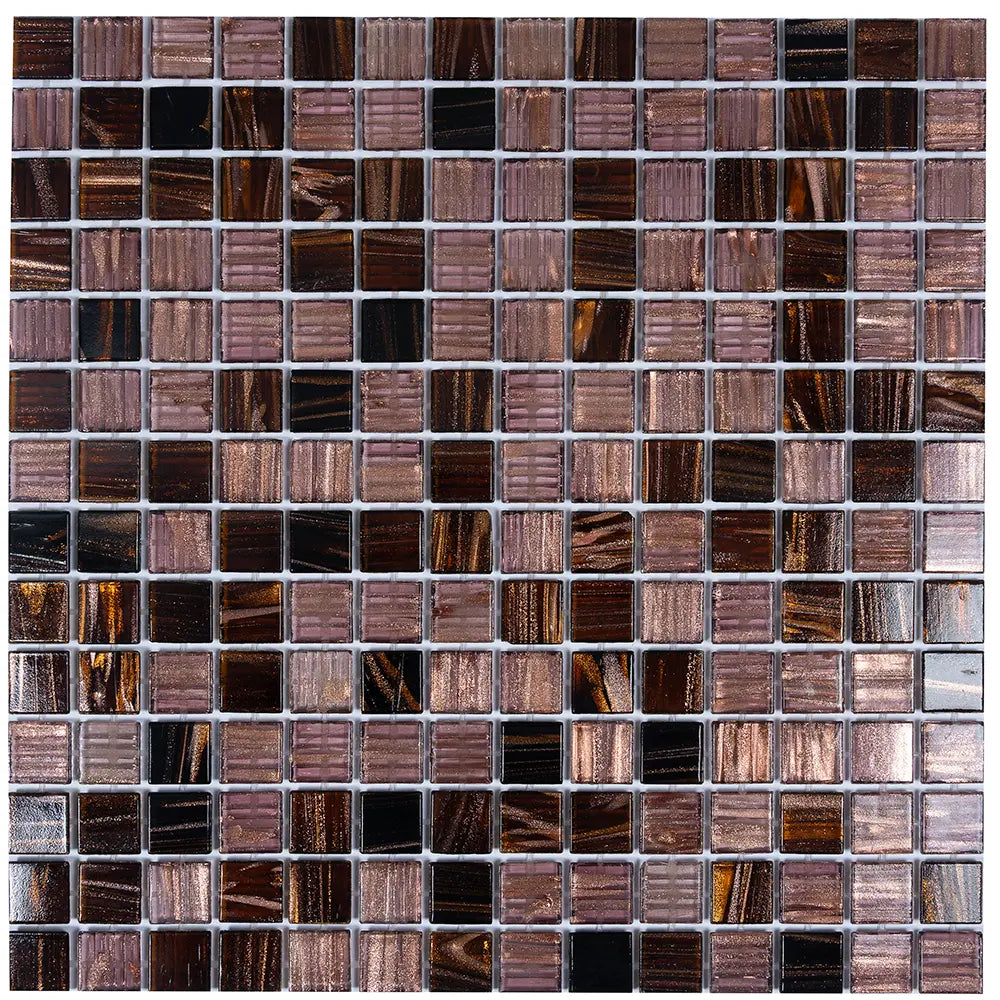 Golden Chariot Mixed Squares Glass Tile | Tile Club