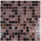 Golden Chariot Mixed Squares Glass Tile | Tile Club