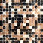 Assorted Chocolates Mixed Squares Glass Tile Sample