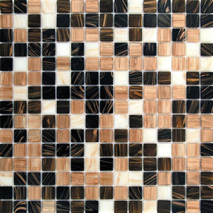Assorted Chocolates Mixed Squares Glass Tile Sample