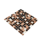Assorted Chocolates Mixed Squares Glass Tile | Tile Club