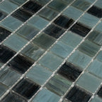 Dusty Grey Mixed Squares Glass Tile | Tile Club