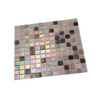 Peony Lavender Mixed Squares Glass Tile | Tile Club