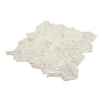 Angular Calacatta Gold Marble Mosaic Tile | Tile Club