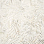 Angular Calacatta Gold Marble Mosaic Tile | Tile Club