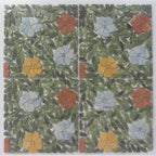 Hawaiian Rose Colorful Marble Mosaic Tile