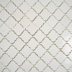 Thassos Marble Mini Arabesque Mosaic Tile | Tile Club