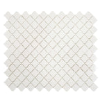 Thassos Marble Mini Arabesque Mosaic Tile | Tile Club