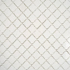 Thassos Marble Mini Arabesque Mosaic Tile | Tile Club