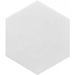 10 Inch Thassos White Marble Hexagon Tile Sample