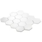 3" Thassos Marble Hexagon Tile Polished | Tile Club