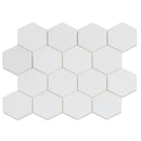 3" Thassos Marble Hexagon Tile Honed | Tile Club