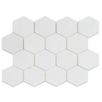 3" Thassos Marble Hexagon Tile Honed | Tile Club