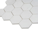 3" Thassos Marble Hexagon Tile Honed | Tile Club