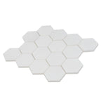 3" Thassos Marble Hexagon Tile Honed | Tile Club