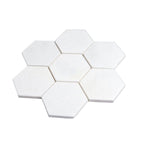 4" Thassos Marble Hexagon Tile Honed | Tile Club