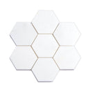 4" Thassos Marble Hexagon Tile Honed | Tile Club