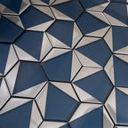 Blue Deco Hex Glass Mosaic Tile | Tile Club