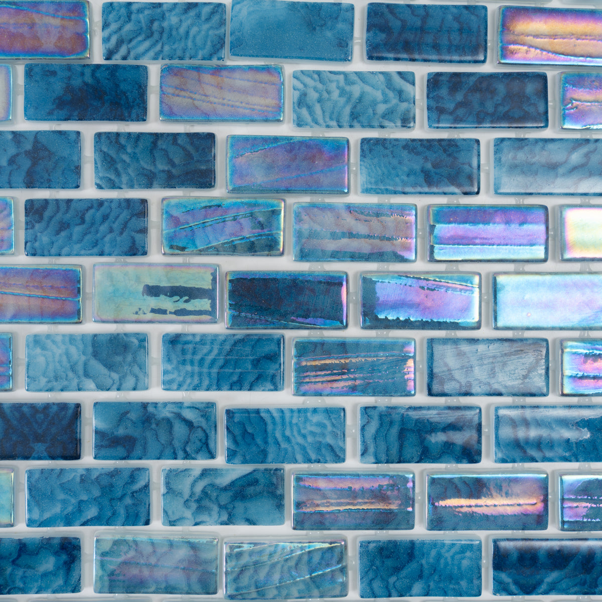 Alimia Sea Recycled Glass Brick Mosaic Tile | Tile Club