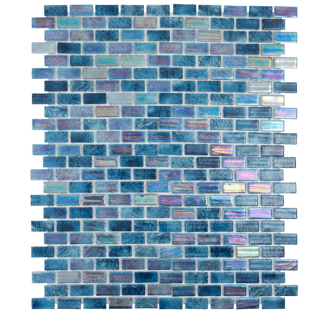 Alimia Sea Recycled Glass Brick Mosaic Tile | Tile Club