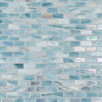 Alimia Sky Recycled Glass Brick Mosaic Tile | Tile Club