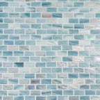 Alimia Sky Recycled Glass Brick Mosaic Tile | Tile Club