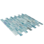 Alimia Sky Recycled Glass Brick Mosaic Tile | Tile Club