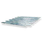 Alimia Sky Recycled Glass Brick Mosaic Tile | Tile Club