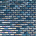 Alimia Twilight Recycled Glass Brick Mosaic Tile | Tile Club