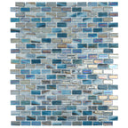 Alimia Twilight Recycled Glass Brick Mosaic Tile | Tile Club