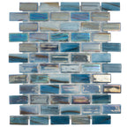 Alimia Twilight Recycled Glass Brick Mosaic Tile | Tile Club